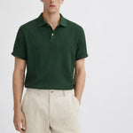 Hampton Breeze Polo shown in a lifestyle setting, cropped view