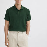 Hampton Breeze Polo shown in a lifestyle setting, cropped view