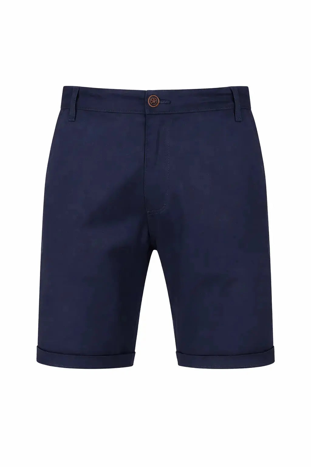 Front view of Navy Blue Harbor Chino Shorts