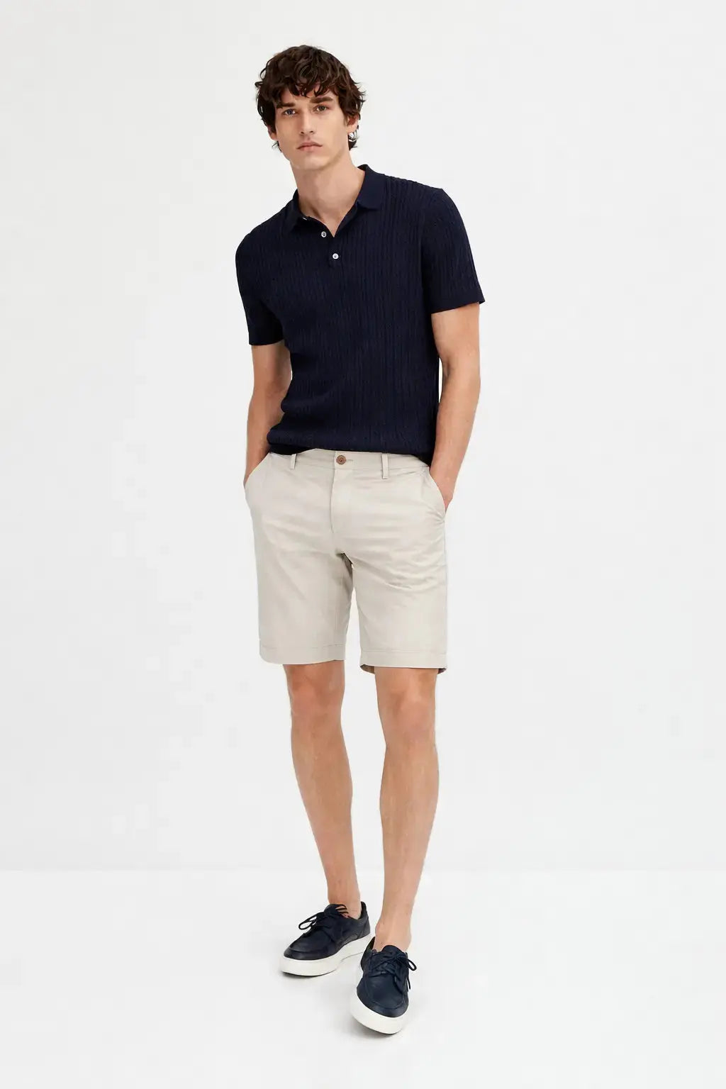 Harbor Chino Shorts shown in a lifestyle setting
