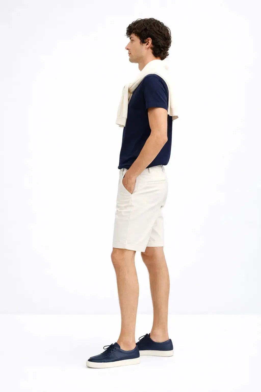 Side view of Harbor Chino Shorts, alternate view