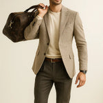 Hawthorne Brief Bag shown in a lifestyle setting, alternate view