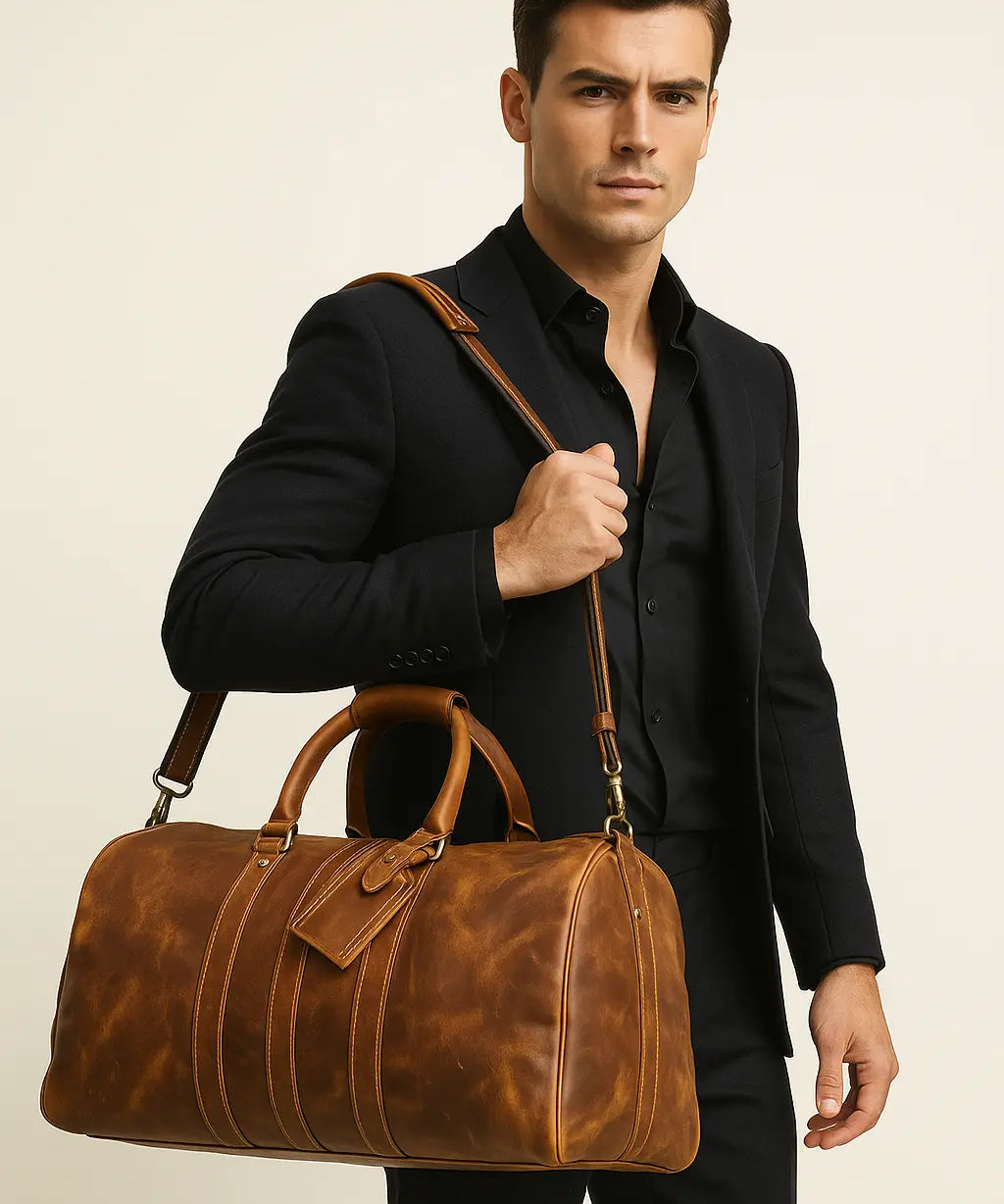 Hawthorne Brief Bag shown in a lifestyle setting