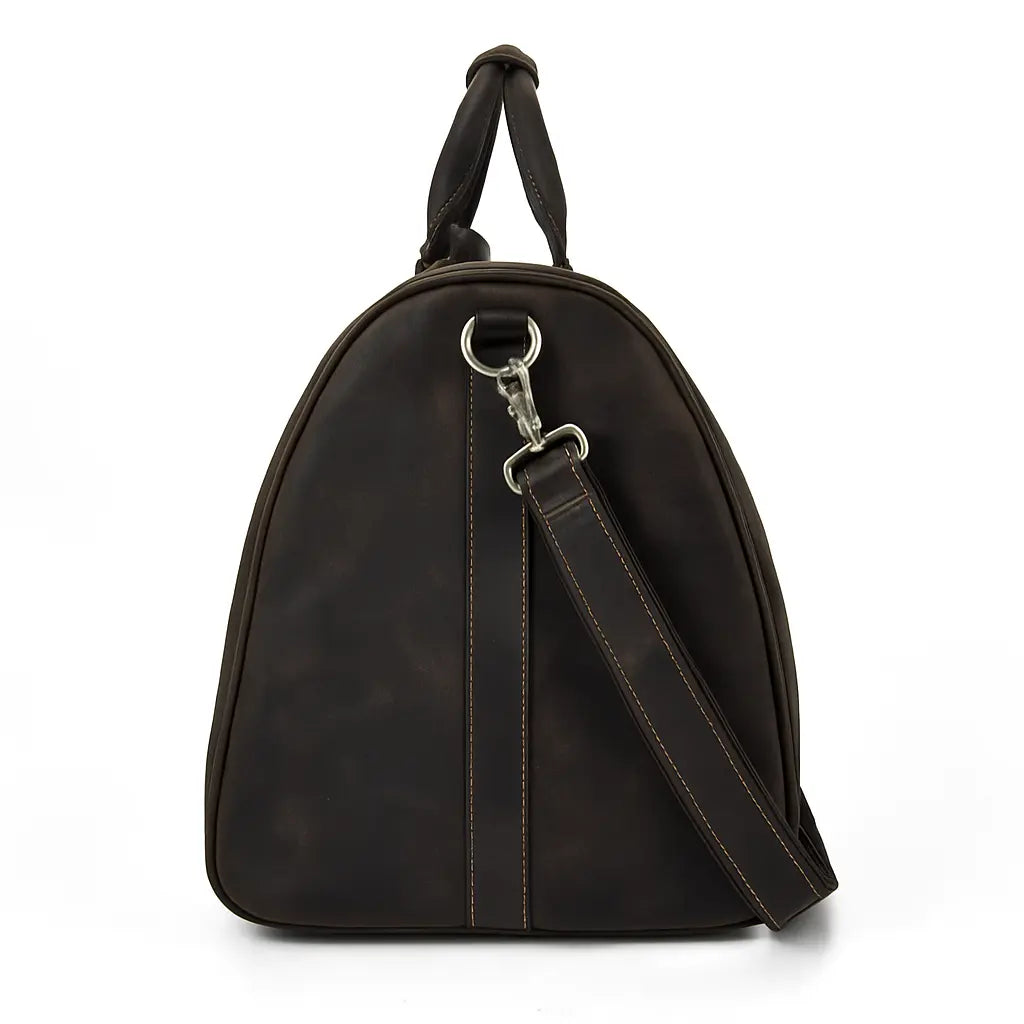 Side view of Hawthorne Brief Bag, alternate view