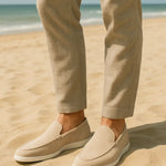 Three-quarter view of High Quality Classic Low Loafers, alternate angle