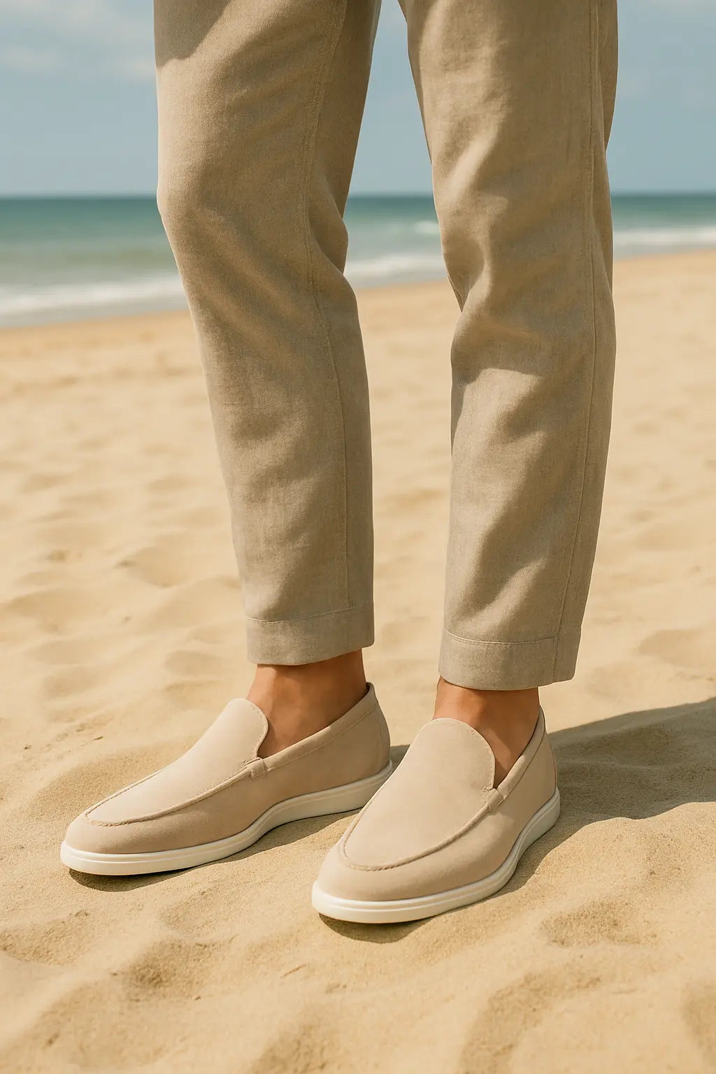 Three-quarter view of High Quality Classic Low Loafers, alternate angle