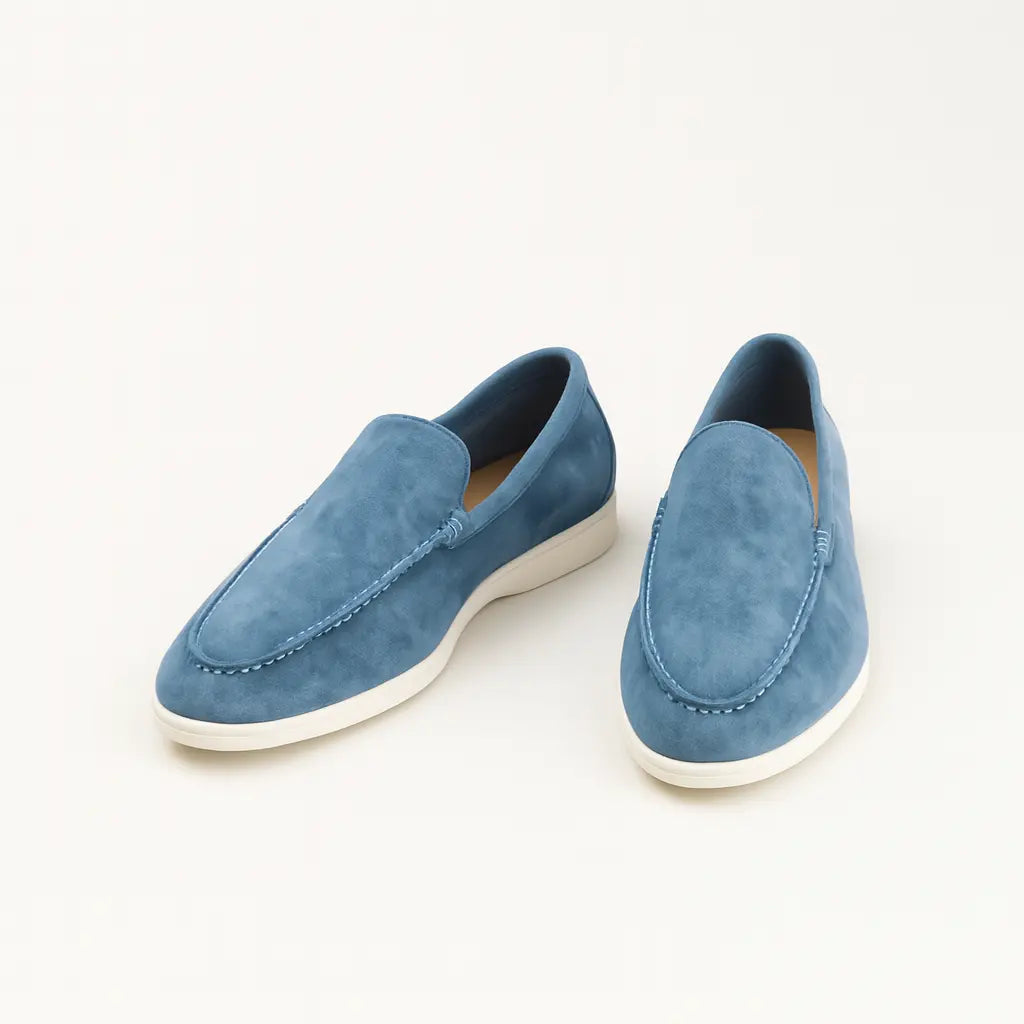Three-quarter view of High Quality Classic Low Loafers, alternate view