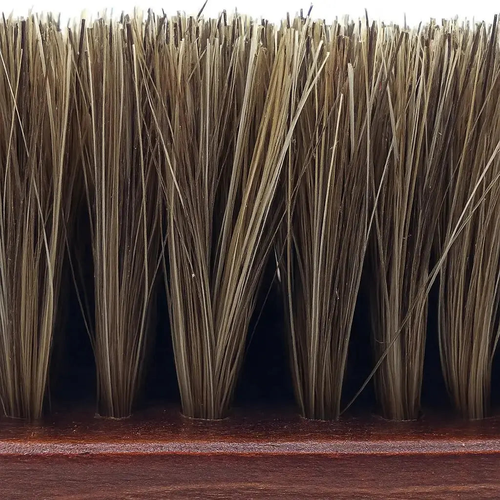 Close-up detail of Horse Hair Shoe Brush