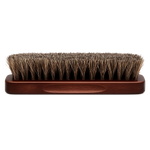 Front view of Brown Horse Hair Shoe Brush