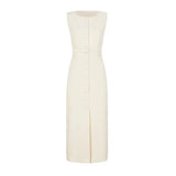 Front view of White Isadora Dress