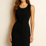 Isadora Dress shown in a lifestyle setting, alternate view