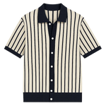 Front view of Beige Island Current Shirt
