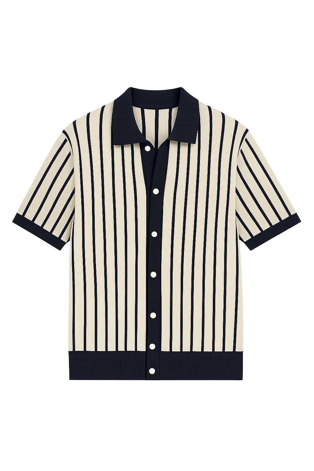 Front view of Beige Island Current Shirt