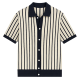 Front view of Beige Island Current Shirt