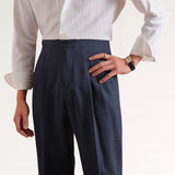 Close-up detail of Italian Business Casual Trousers Breathable, hardware detail