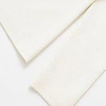 Close-up detail of Ivory Cardigan, construction detail