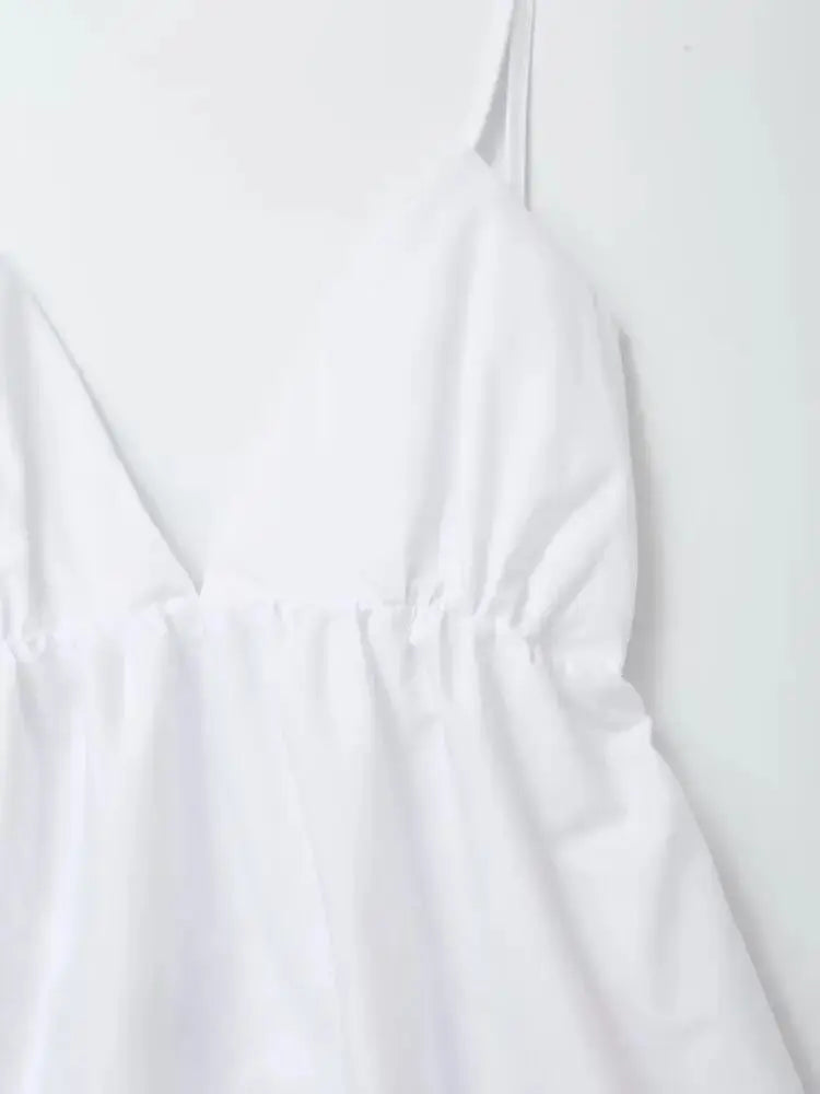 Close-up detail of Ivory Dream Dress, fabric detail