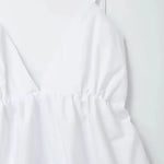 Close-up detail of Ivory Dream Dress, fabric detail