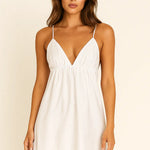 Ivory Dream Dress shown in a lifestyle setting