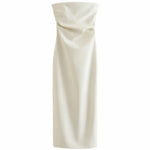 Front view of Beige June Dress