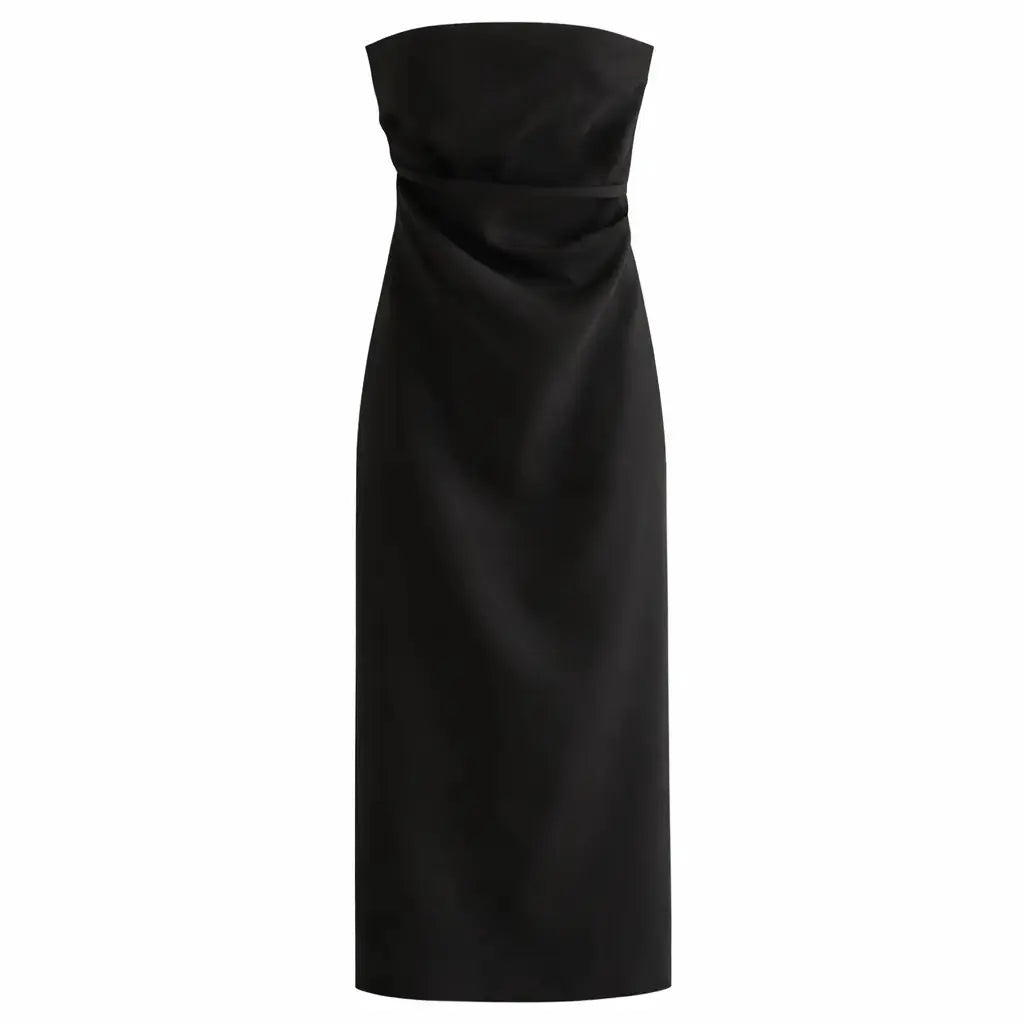 Front view of Black June Dress