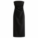Front view of Black June Dress