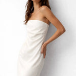 June Dress shown in a lifestyle setting, alternate view