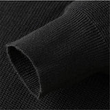 Close-up detail of Knitted Zip-Up Sweater