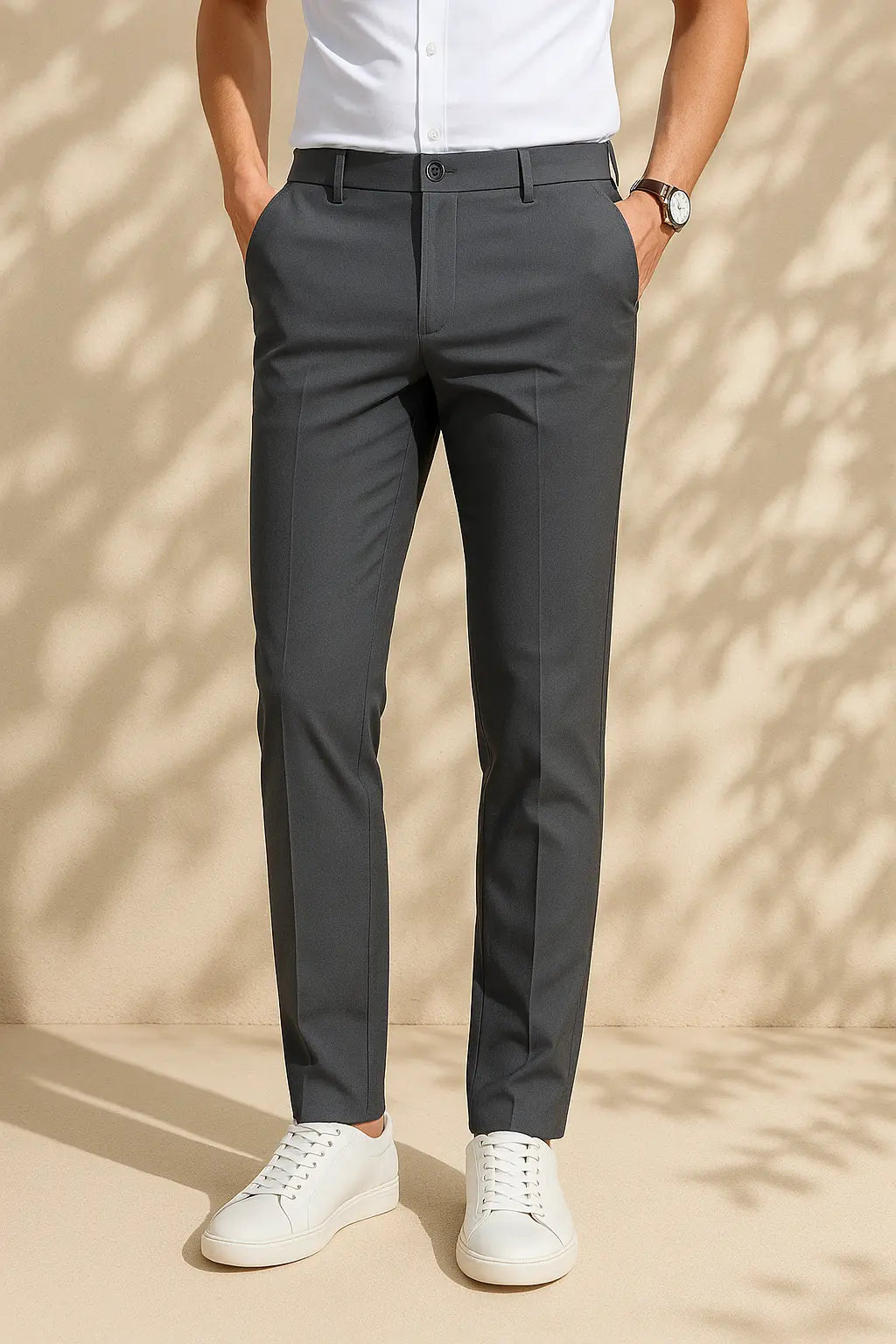 Langford Pants shown in a lifestyle setting, alternate view