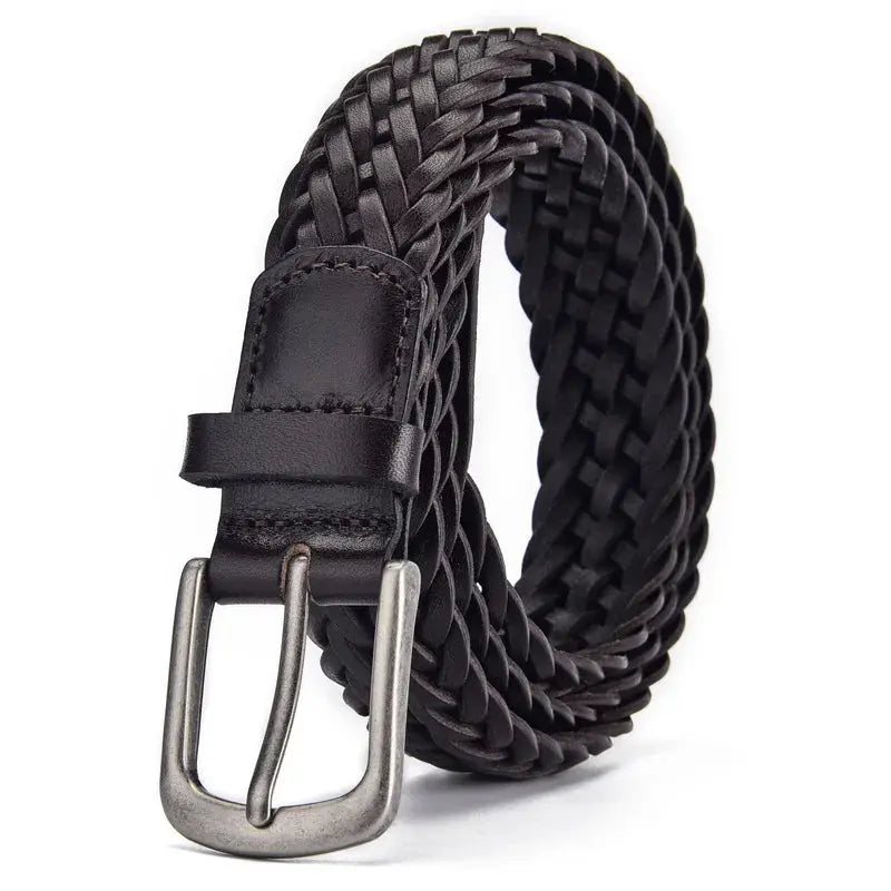 Front view of Black Laurent Belt