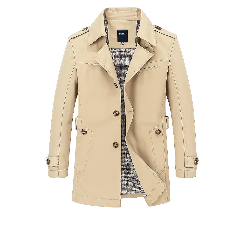 Front view of Beige Le Marquis Coat