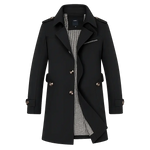 Front view of Black Le Marquis Coat