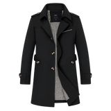 Front view of Black Le Marquis Coat