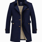 Front view of Navy Blue Le Marquis Coat