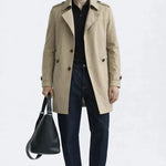Le Marquis Coat shown in a lifestyle setting, alternate view