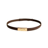 Front view of Brown Leather Belt