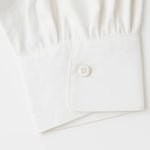 Close-up detail of Lily Lace Blouse, fastening detail