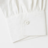 Close-up detail of Lily Lace Blouse, fastening detail