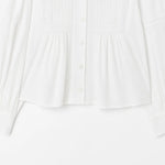 Close-up detail of Lily Lace Blouse, texture detail