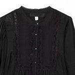 Close-up detail of Lily Lace Blouse