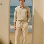 Front view of Linen Loose Pants