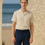 Linen Loose Pants shown in a lifestyle setting, alternate view