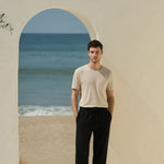 Linen Loose Pants shown in a lifestyle setting