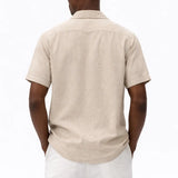 Back view of Coastal Linen Shirt