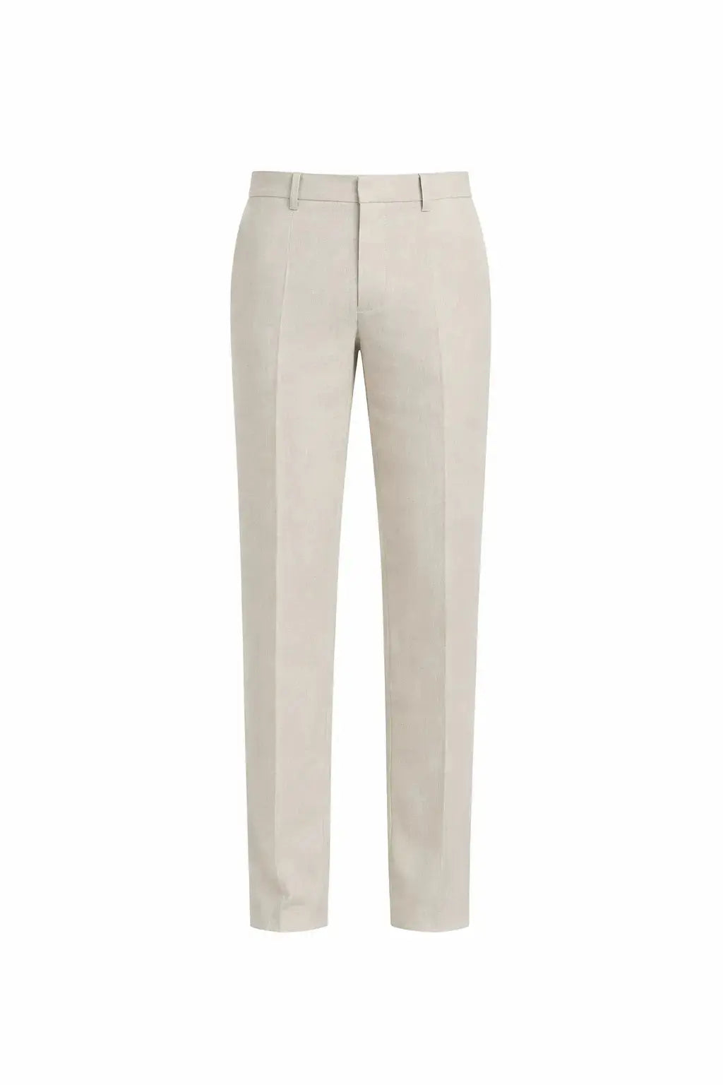 Front view of Beige Lino Pants