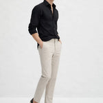 Lino Pants shown in a lifestyle setting, alternate view