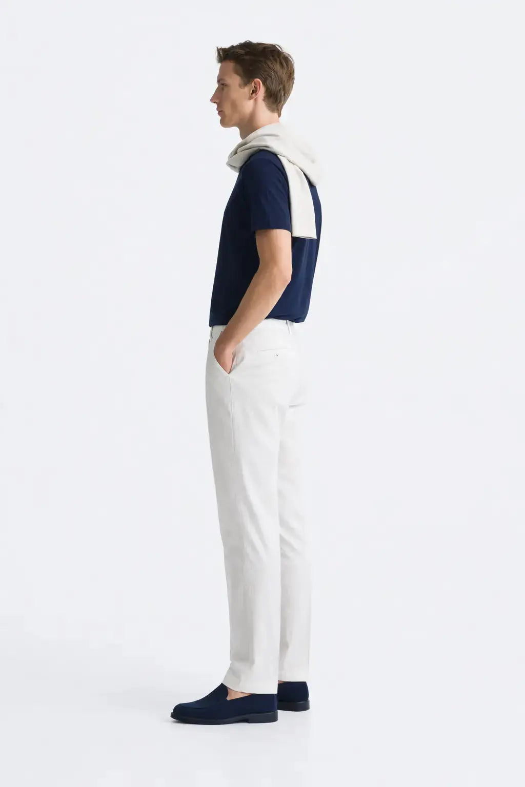 Side view of Lino Pants, alternate view