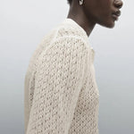 Liora Knit shown in a lifestyle setting, cropped view