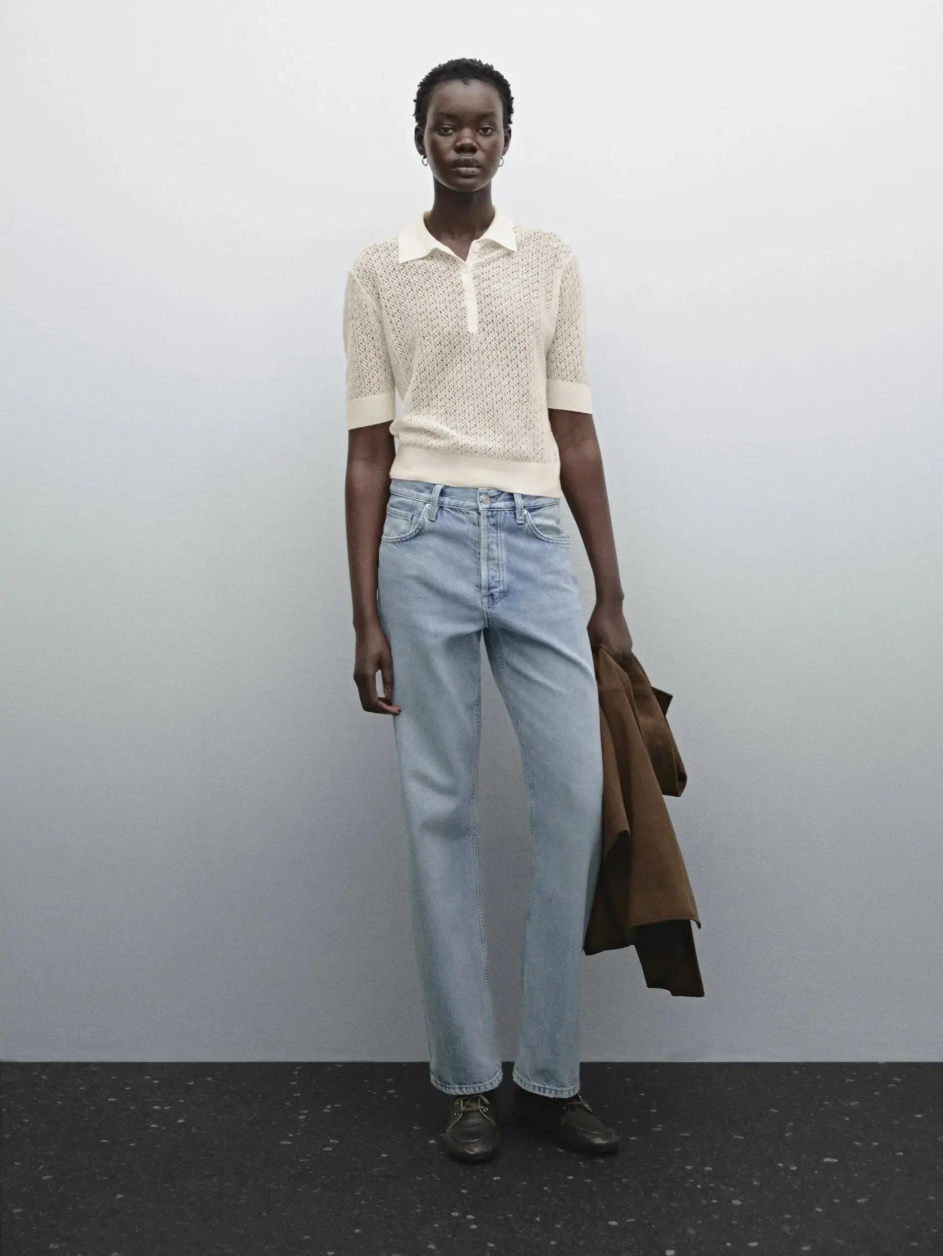 Liora Knit shown in a lifestyle setting, full length view