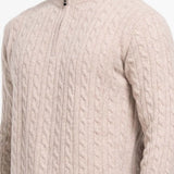 Close-up detail of Fernache Old Money Sweater Zip